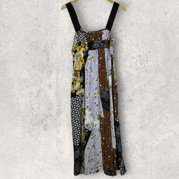 Anthropologie Maeve Floral Maxi Dress Bohemian Patchwork Size XS Petite Boho - Picture 3 of 12